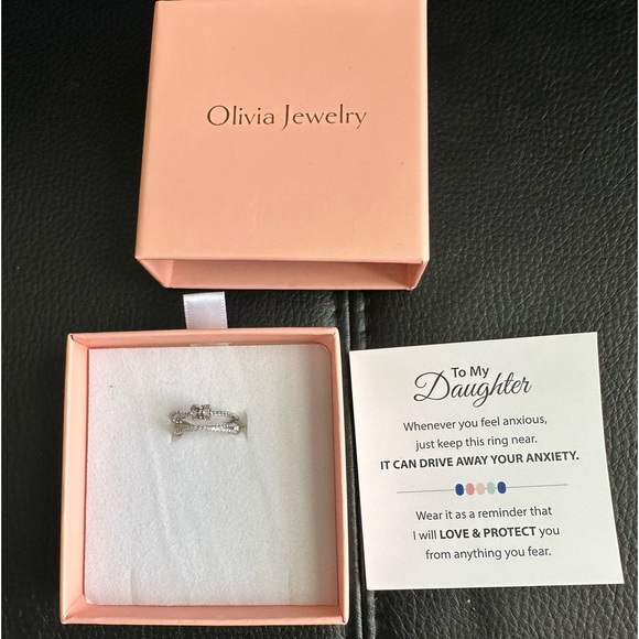 Olivia Jewelry “To my daughter” fidget ring. New in box. - Picture 1 of 4